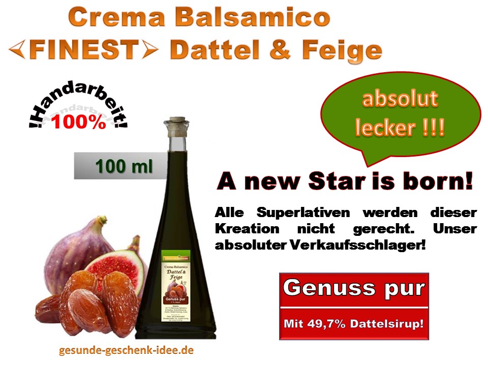 Bild 1 von Crema Balsamico -FINEST-  Dattel & Feige 100 ml
