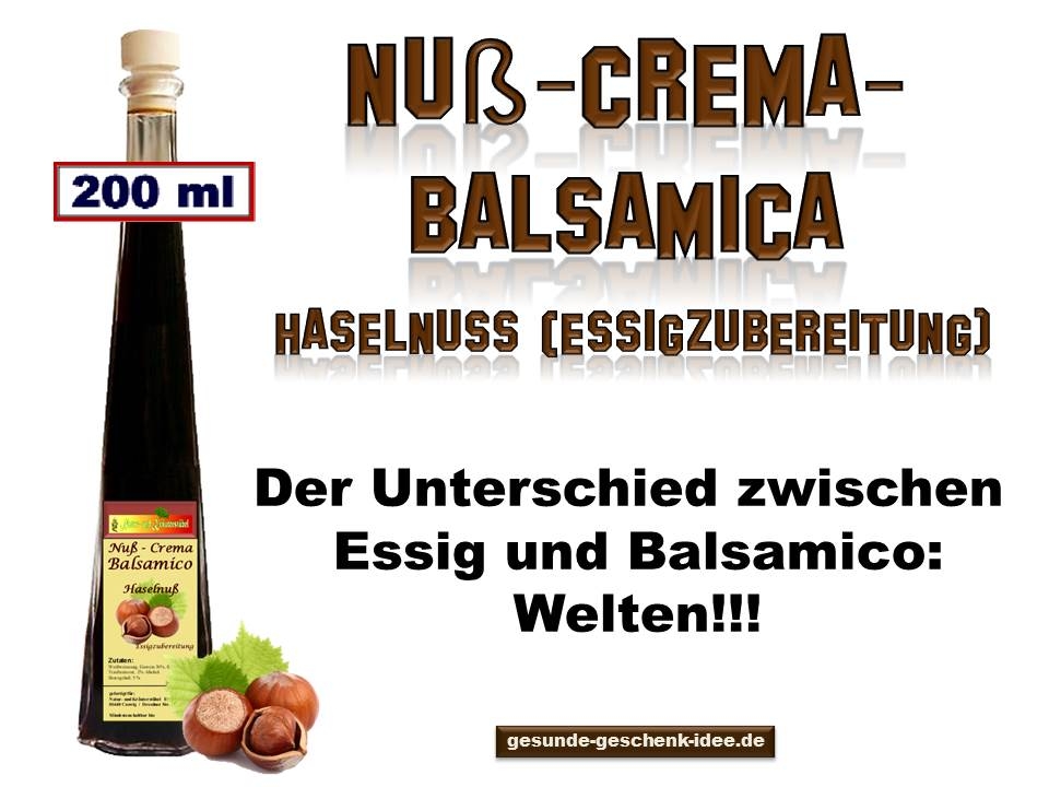 Bild 1 von Nuß-Crema-Balsamica - Haselnuss (Essigzubereitung) 200 ml