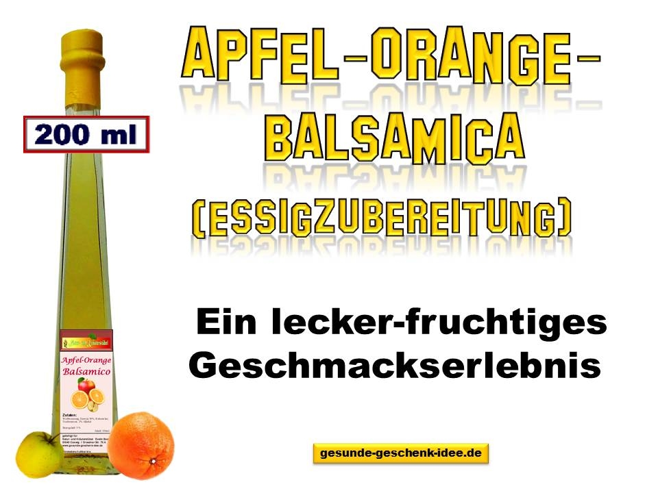 Bild 1 von Apfel-Orange-Balsamica (Essigzubereitung) 200 ml