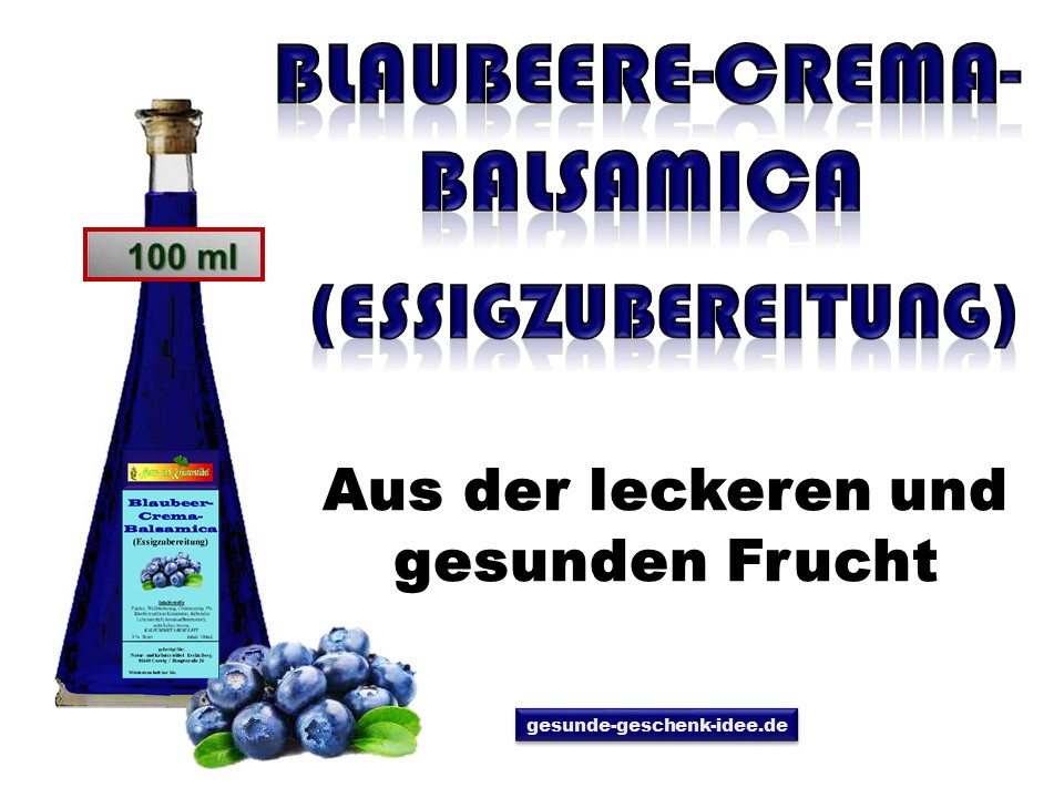 Bild 1 von Blaubeer-Crema-Balsamica (Essigzubereitung) 100 ml
